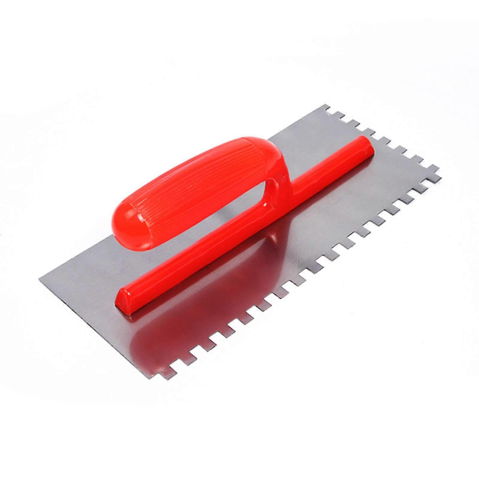 Stainless Cement Flaten Trowel With Notch Tiling Notched Trowel Square Notch With Handle For Wall
