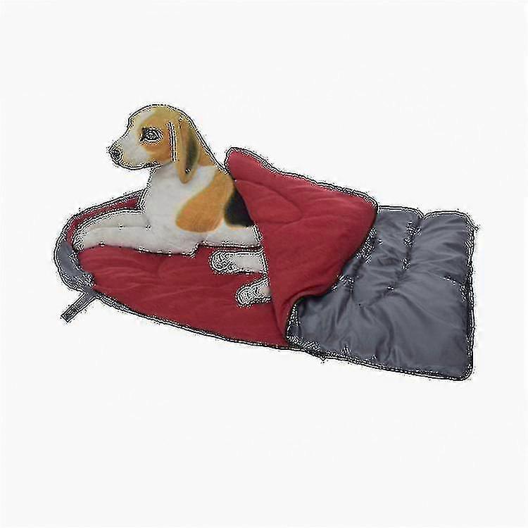 Dog Sleeping Bag Bed Accessories (Wine Red)