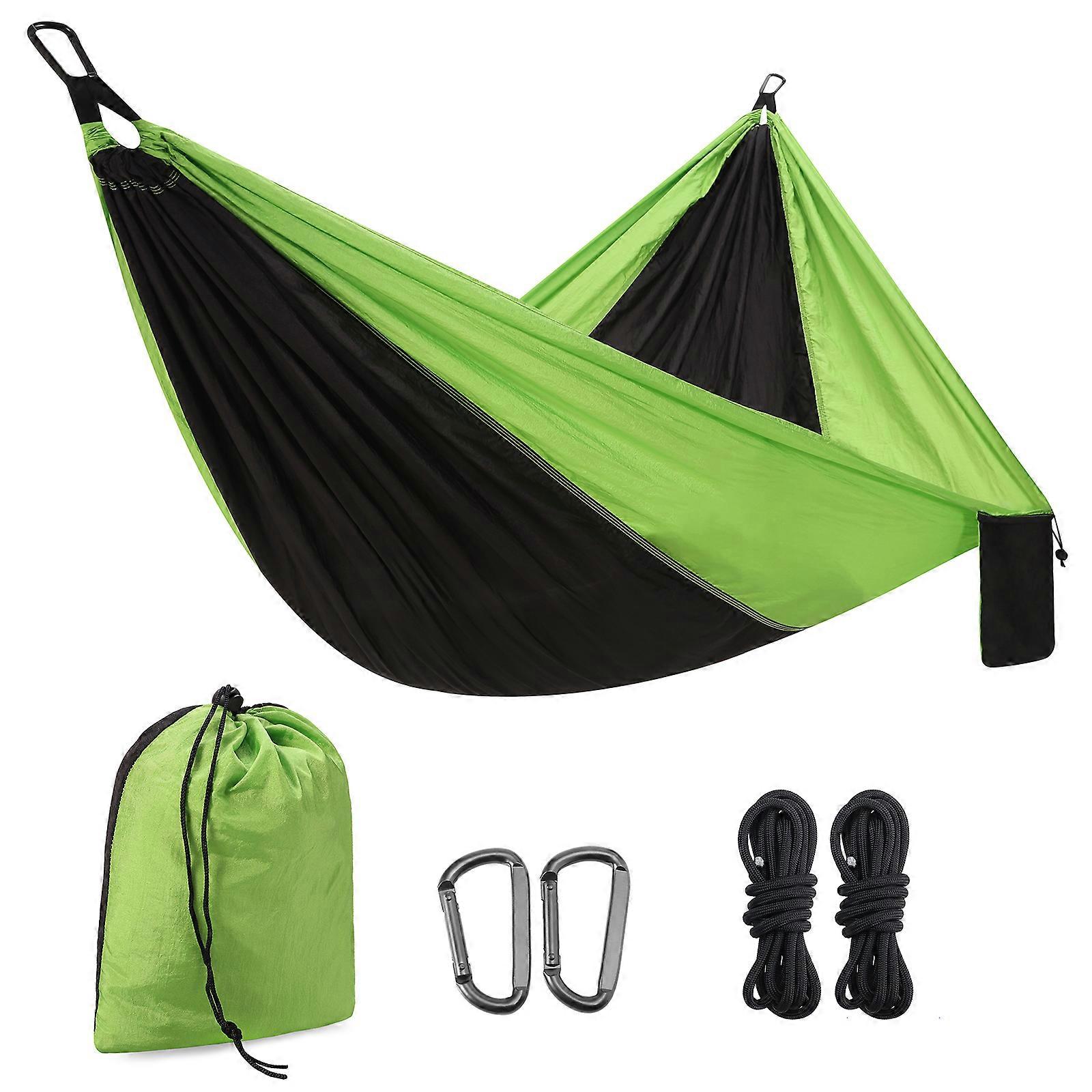 Portable Double Camping Hammock with Nylon Parachute Material & Extra Strong Straps