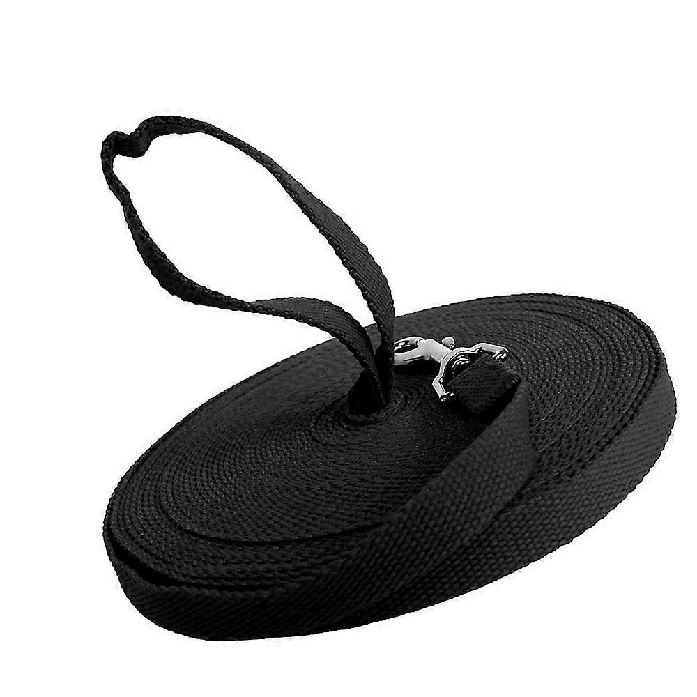 30 piedi cotone Web Dog Training Lead, nero