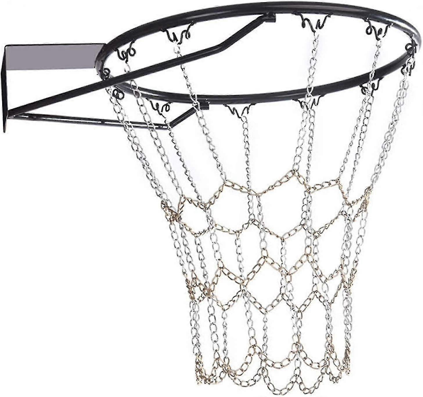 Basketball Net Replacement Heavy Duty Galvanized Steel Chain Basketball Net, Durable Indoor