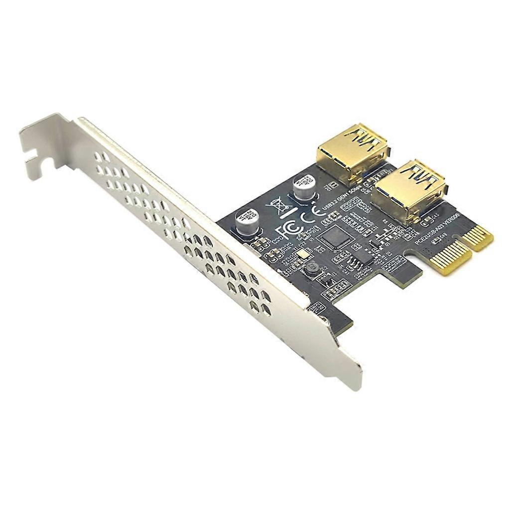 USB 3.2 GEN1 5 Gbps PCIE -kortti PCI Express 2.0 X1–USB3 -laajennussovitin