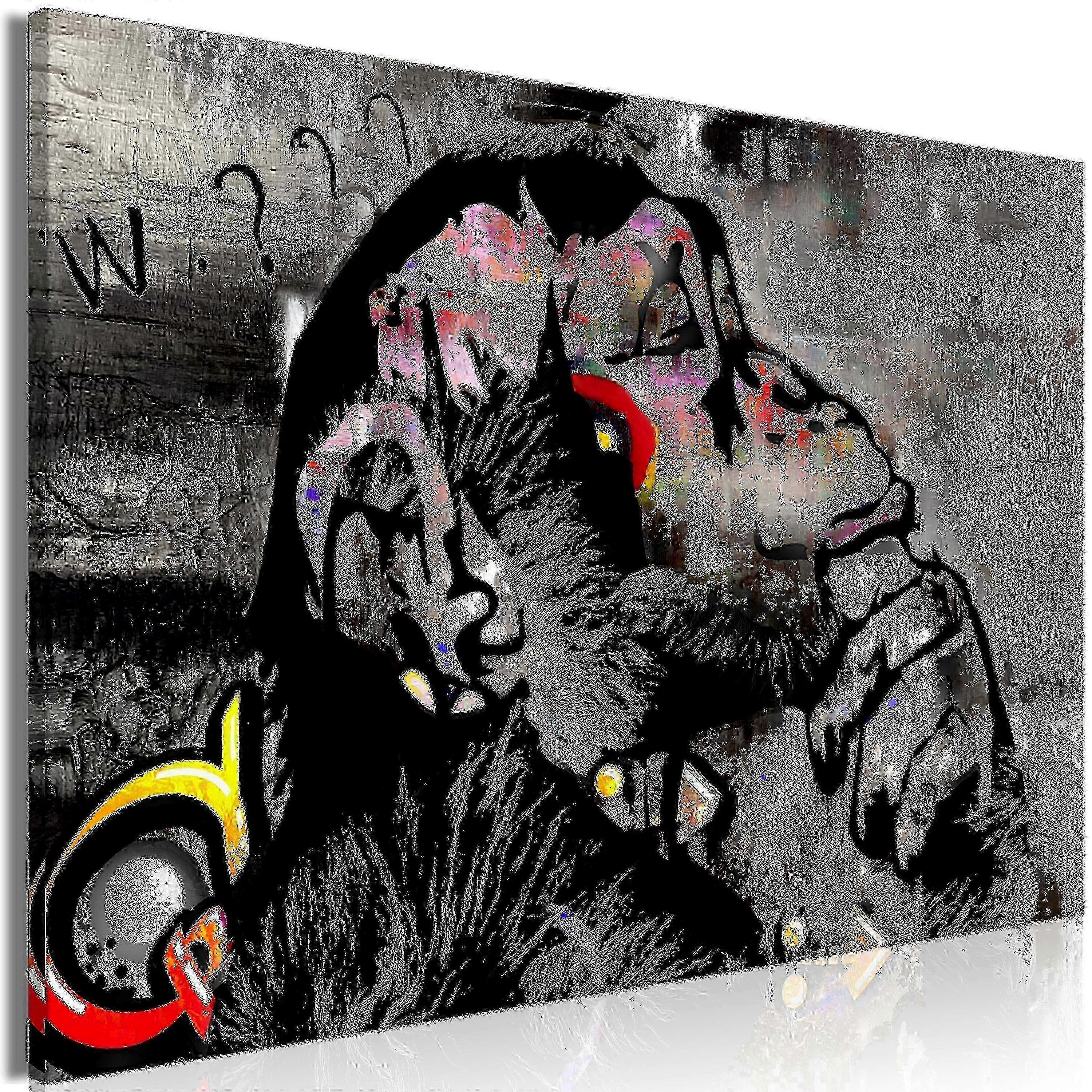 Canvastavla - Pensive Monkey (1 del) Bred