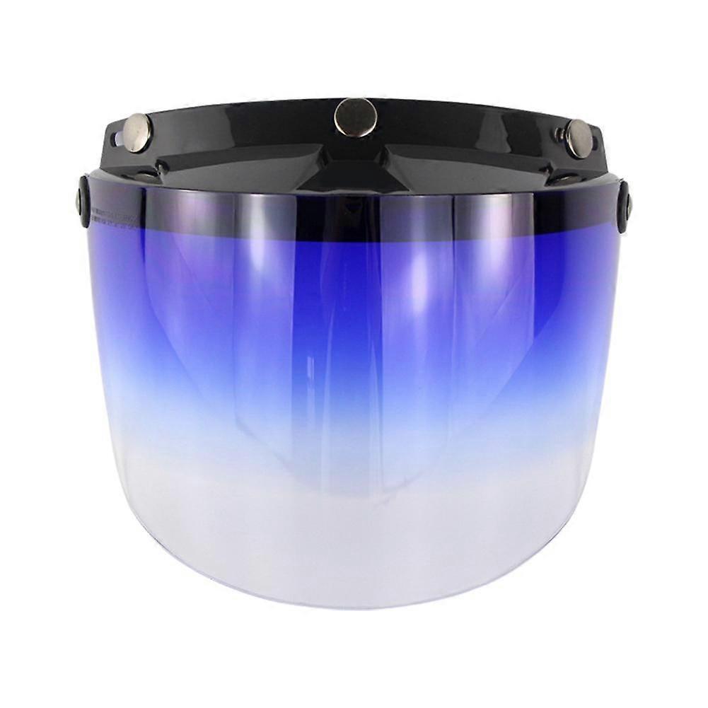 Motorcycle Helmet Visors Bubble Mirror Three Button Type Retro Open Face Helmets