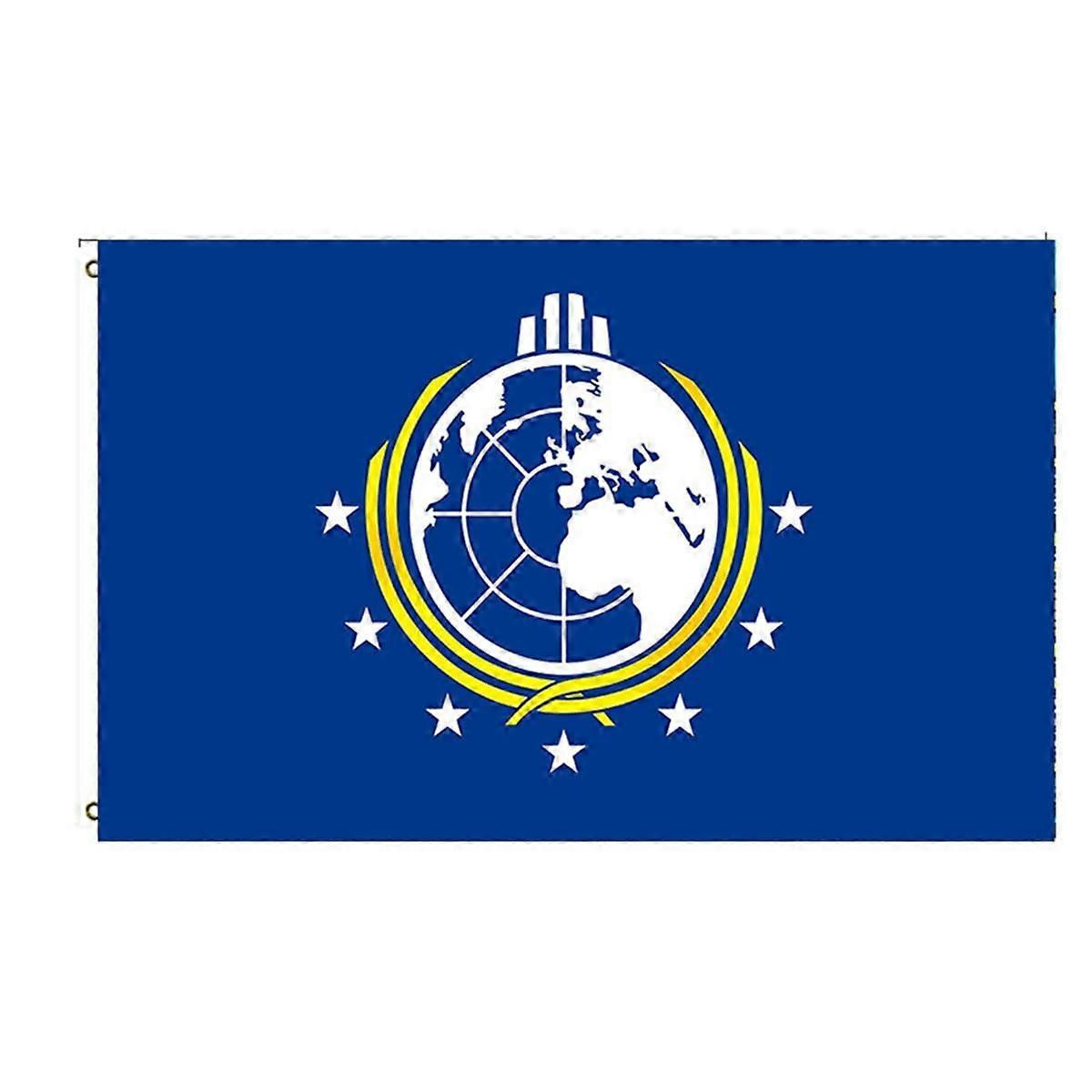 Polyester Double Sided Super Earth Banner for College Dorm Decor or Home Office Wall Decor