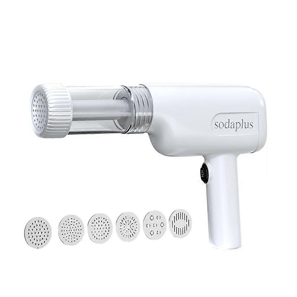 Machine à pâtes électrique 6 en 1 Machine à nouilles avec plusieurs formes, pour un usage domestique, pour spaghetti, fettuccine, ramen