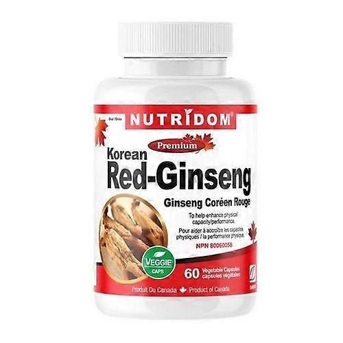 Nutridom Korean Red(Panax) Ginseng, 60 VegCaps