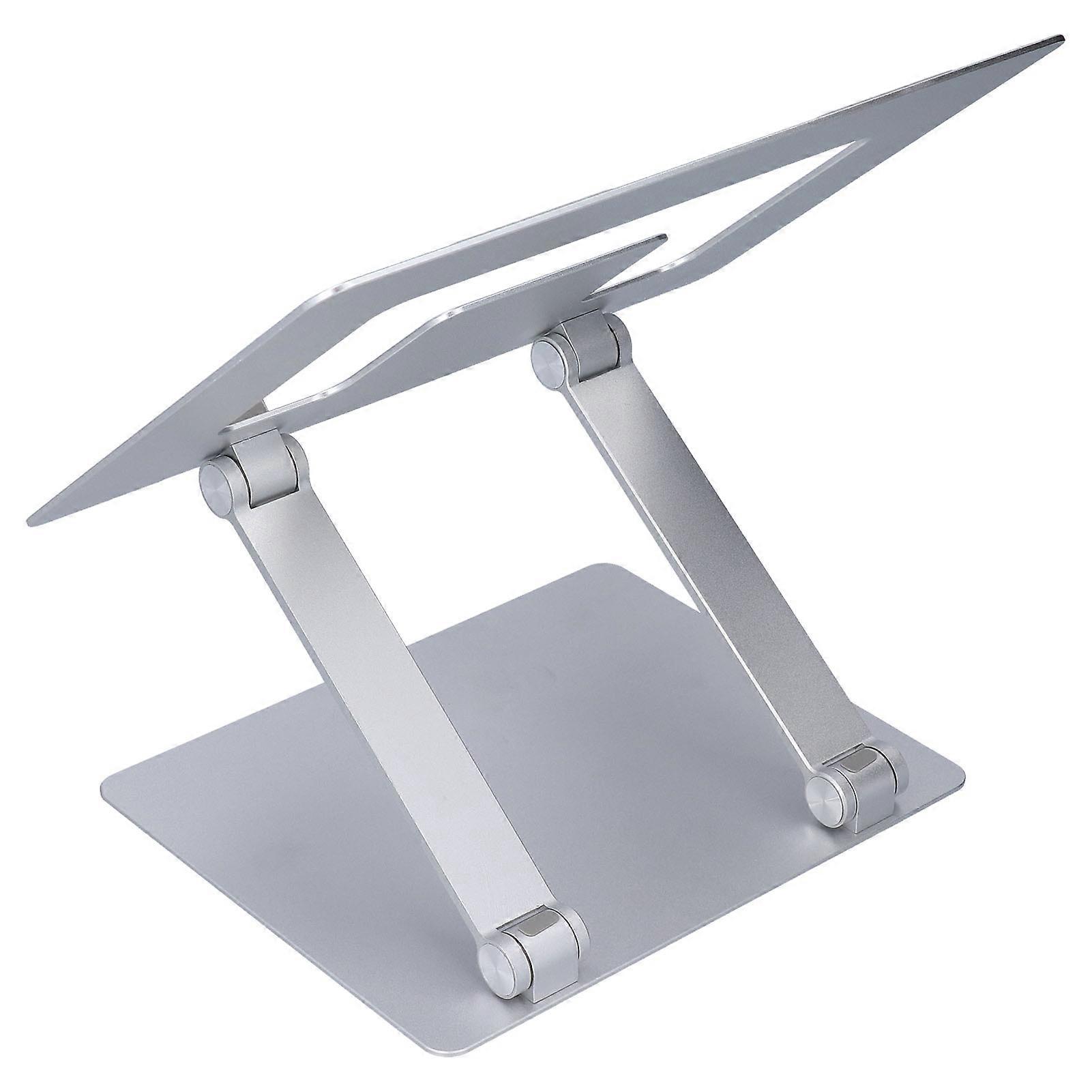 Supporto pieghevole per laptop in alluminio argento per notebook fino a 18"