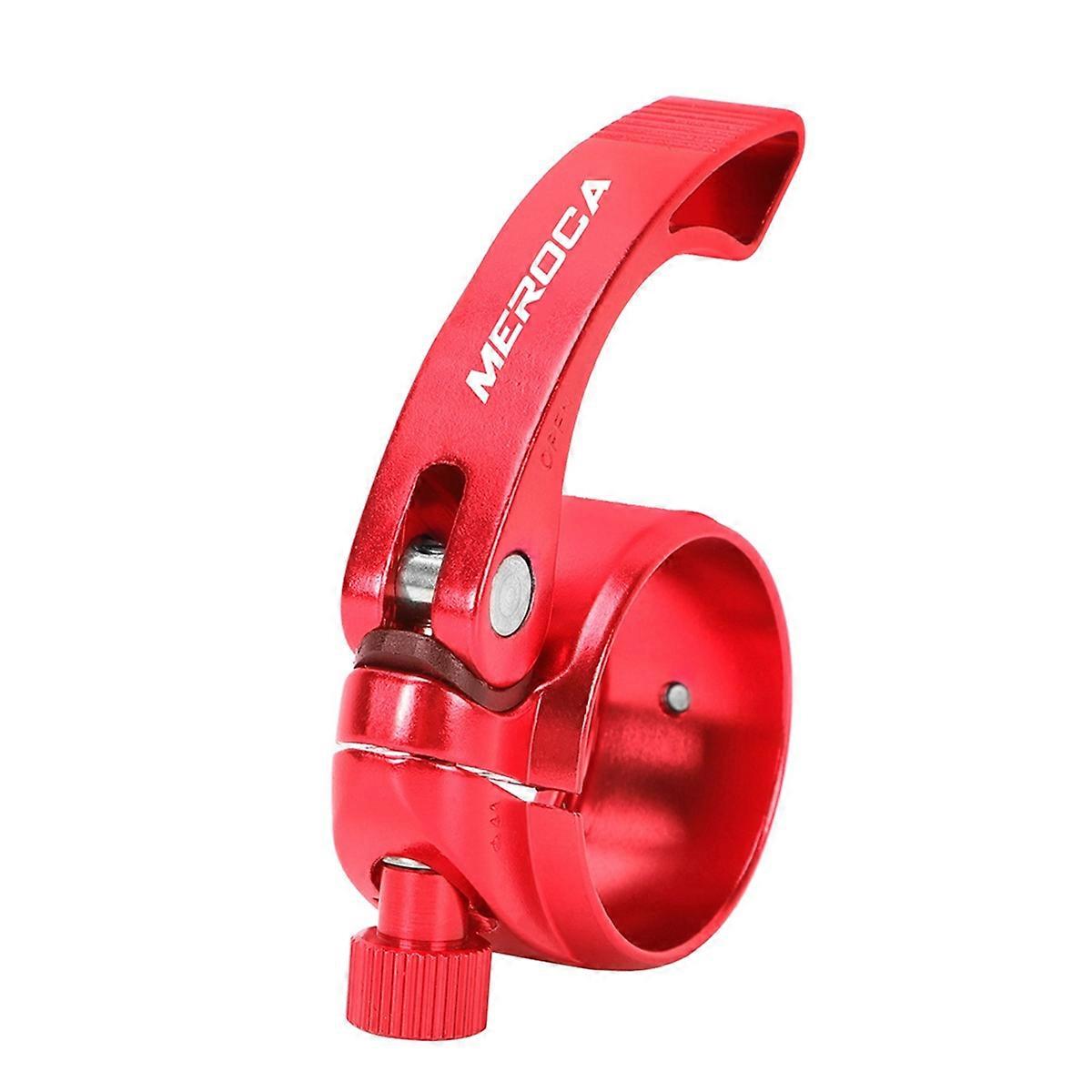 Bicycle Seatpost Clamp for 33.9MM Mountain Bike Road Bike Seat Tube Clip Seat Tube Quick Release Clamp Red