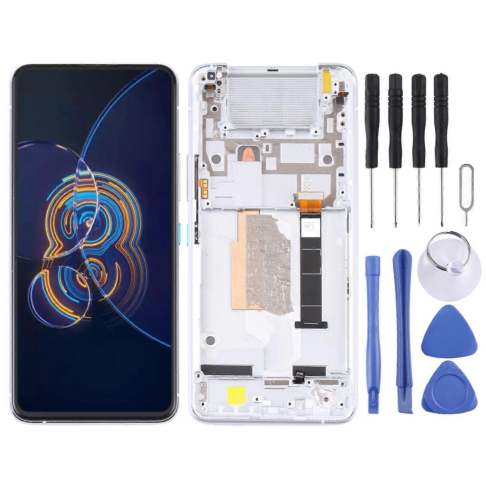 Ecran LCD COMPATIBLE pour Asus Zenfone 8 Flip ZS672KS Numériseur Assemblage complet avec cadre