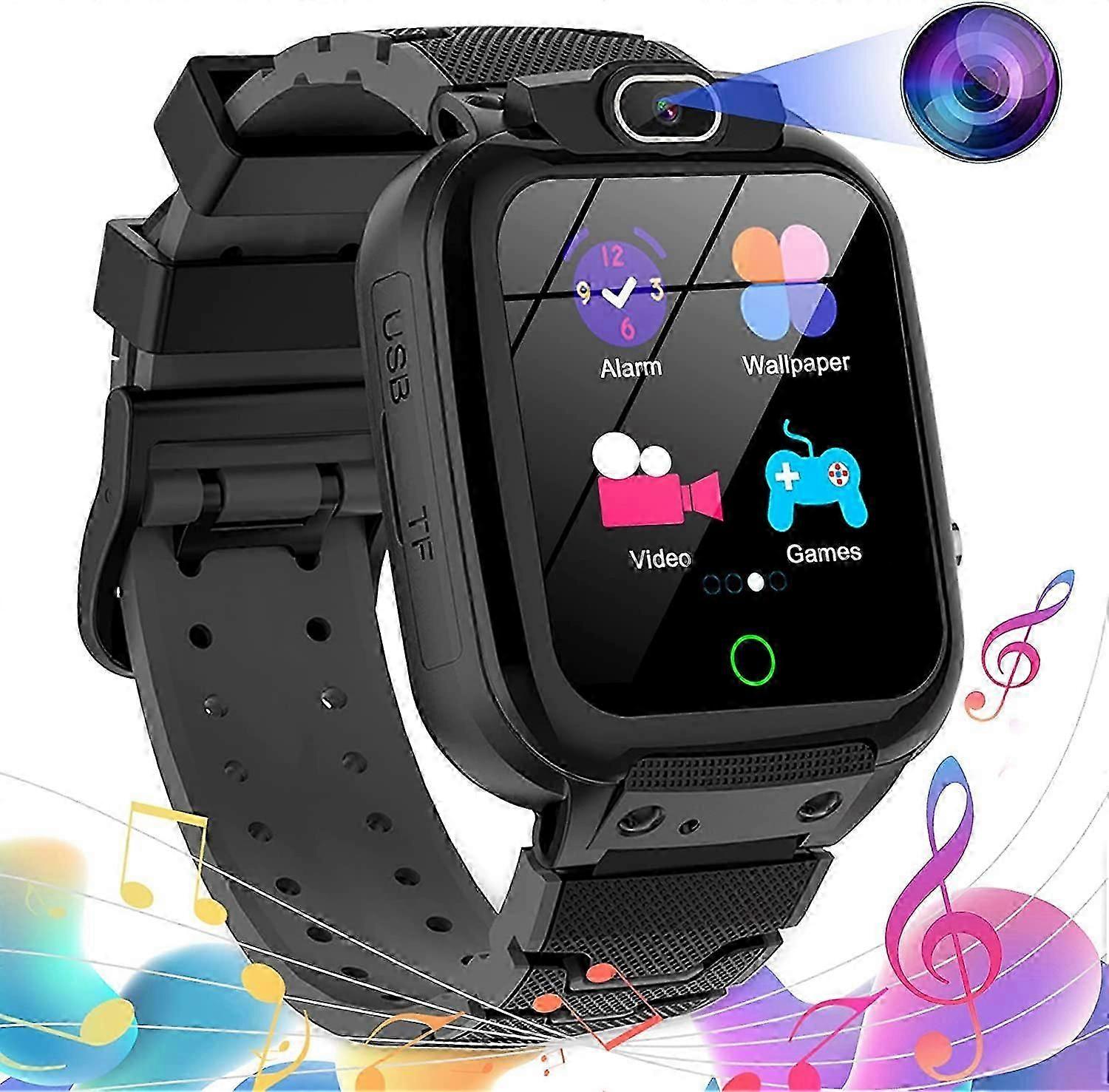 ZRUXE Çocuklar Akıllı İzle, Video 16Games Müzik Çalar Smartwatch Çocuklar için Kamera 80MP Kaydedici Alarm Dokunmatik LCD Erkek Kız Çocuk Doğum Günü Hediyeleri