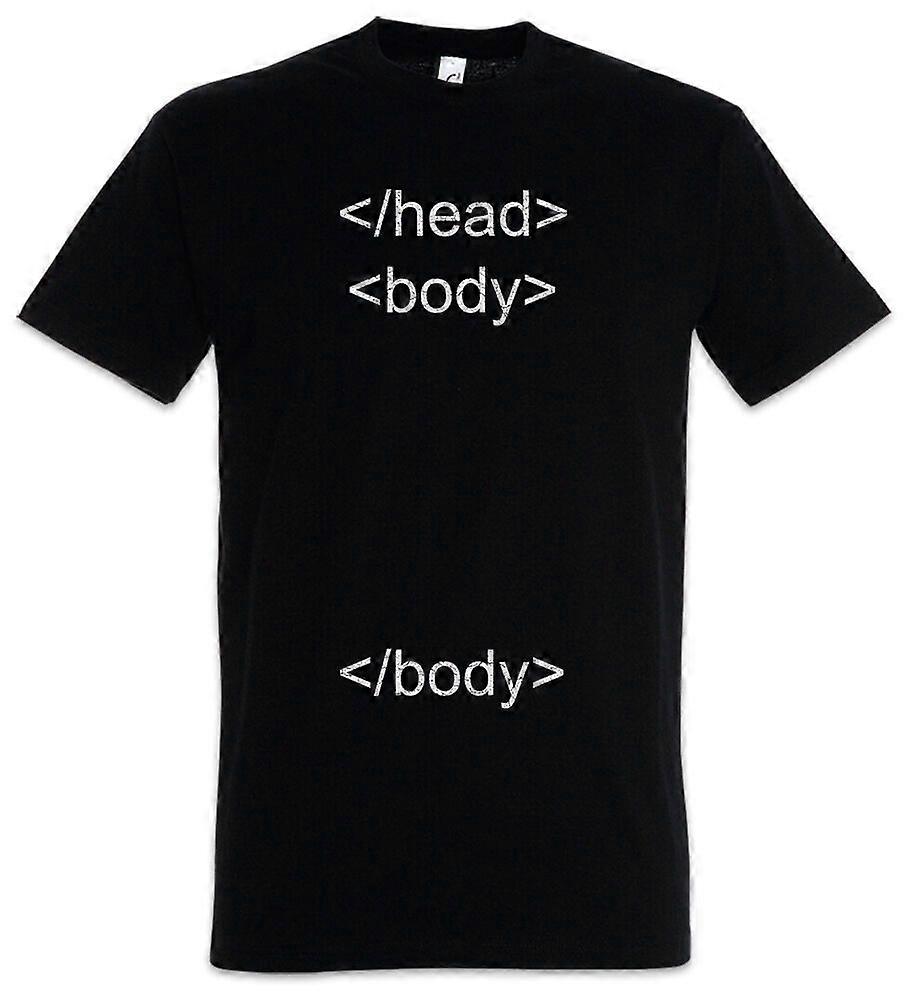Hode Kropp Kropp T-skjorte Mor Geek Nerd Webdesigner Dataforsker Webdesign CSS HTML XF302