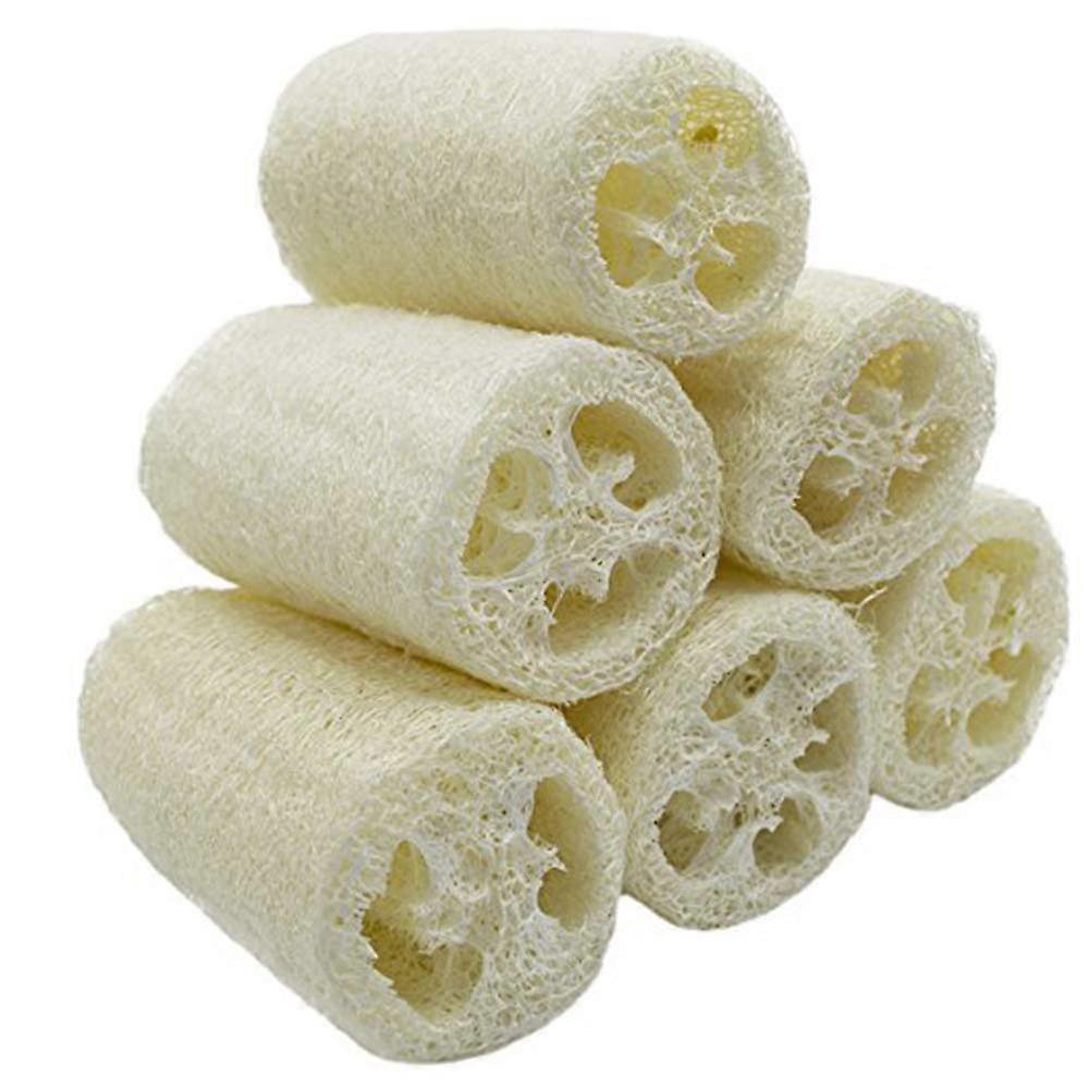 6-pack 4-inch loofahs for skin scrubbing