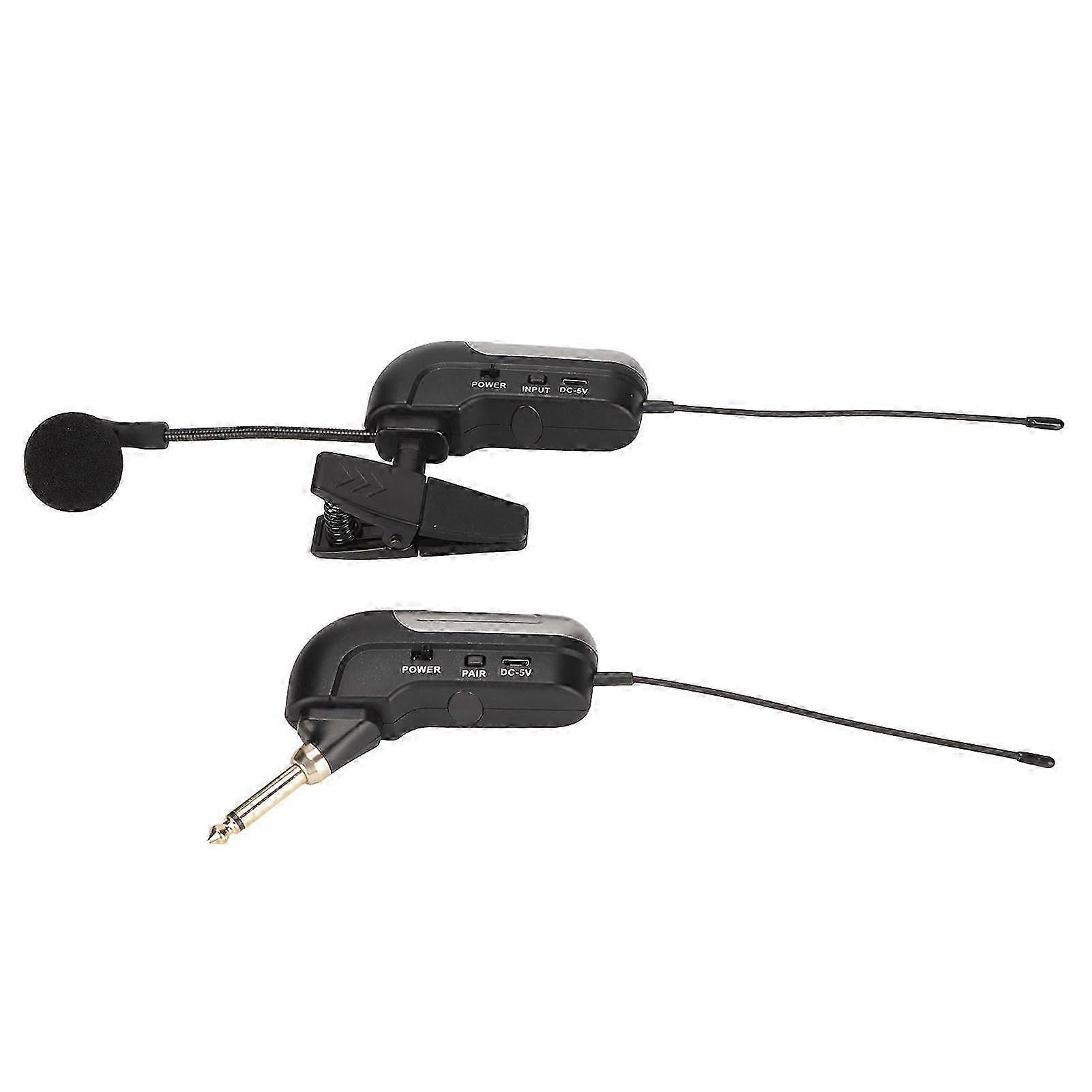 Pick Up Instrument Mic Uhf Clip Condenser Mic With 360 Rotating Fixed Clip For Saxophone Trumpet Clarinet Violin