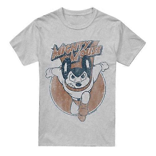 Mighty Mouse Mens Flying with Purpose T-Shirt
