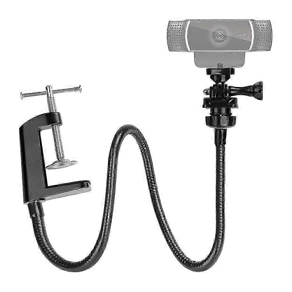 Flexible Webcam Stand with Gooseneck, Desk Mount for Logitech C920 Brio C930e