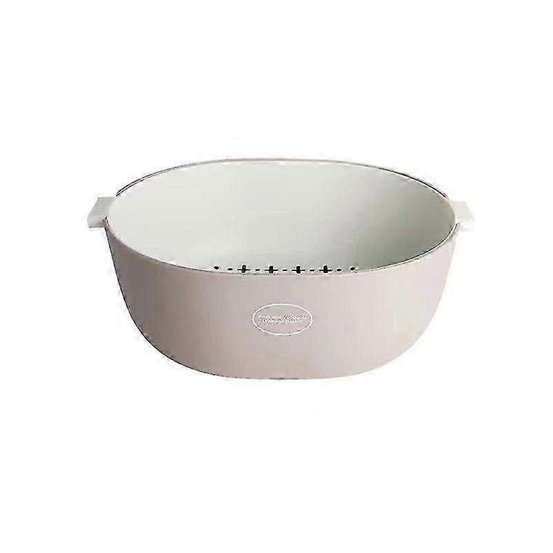 Vegetable Filter, Fruit Basket Drain, Kitchen Filter, Plastic Pasta Filter, Multifunctional Drain Blue (Gray)