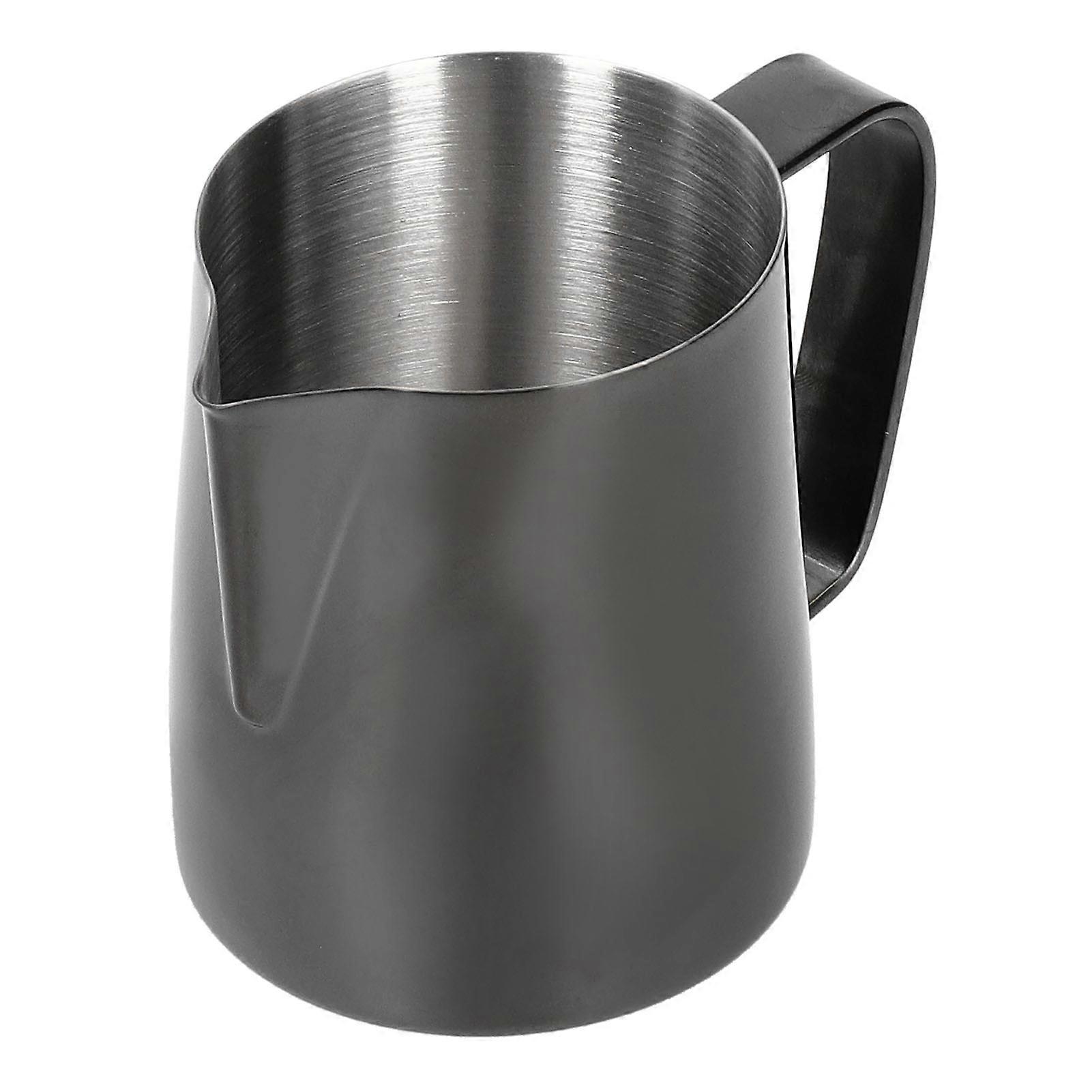 Multifunctional Coffee Cup Milk Frothing Pitcher Stainless Steel Latte Mug With Handle For Latte Art And Home Barista Use