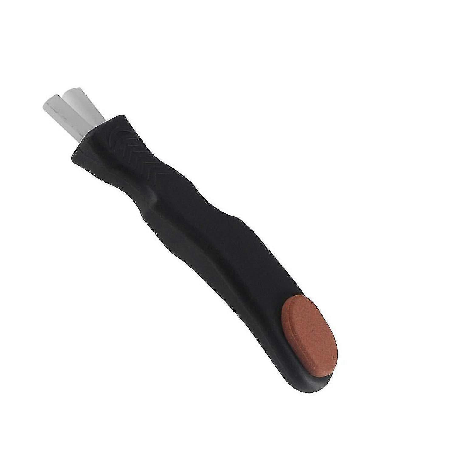Handheld Ice Skate Sharpener, Portable Ice Skates Blade Sharpener Ice Skates Blade Grinding Tool(2pcs, Black)