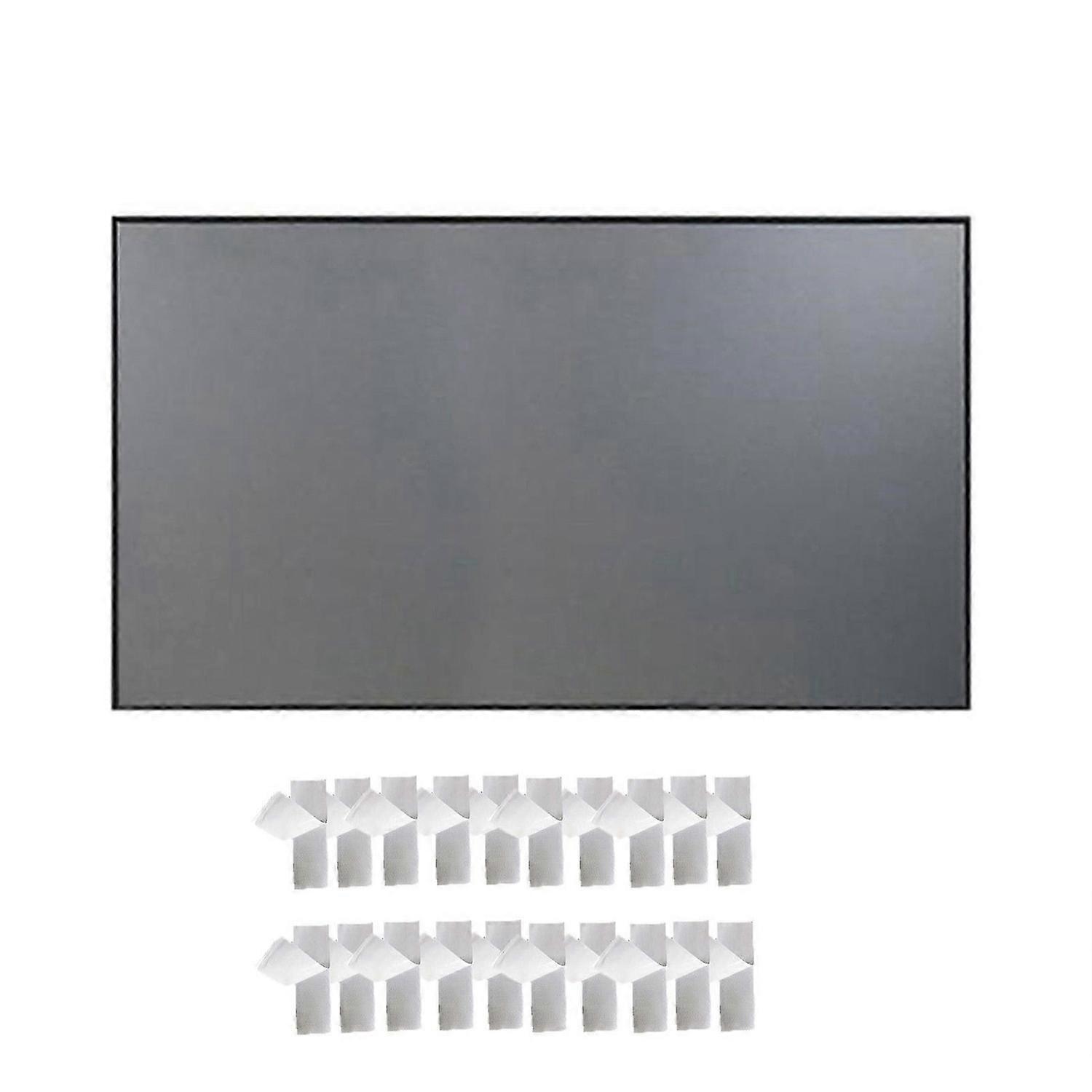 60/72/84/92/100/110/120/130 inç 16:9 Anti-ışık Katlanır Projeksiyon Video Ekranı