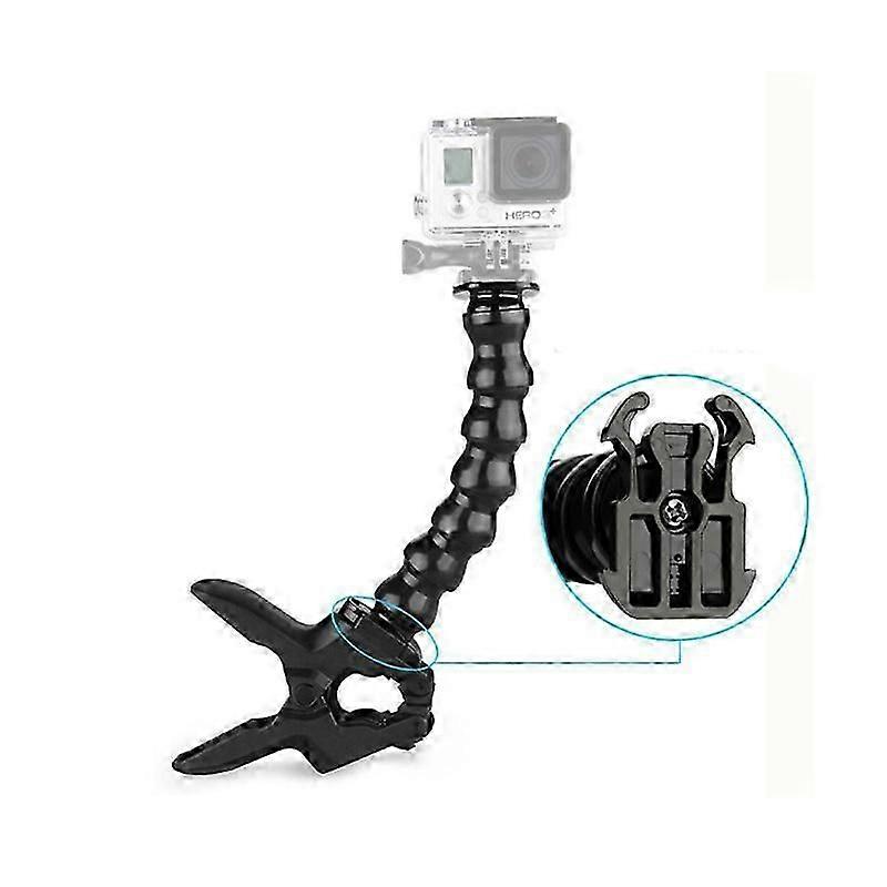Flexible Jaws - Gooseneck Mount for GoPro Hero 9 Hero 8 Hero 7 Hero 6 Hero 5 Hero 4 Hero 3 Arlo Pro Arlo Go Action Cameras