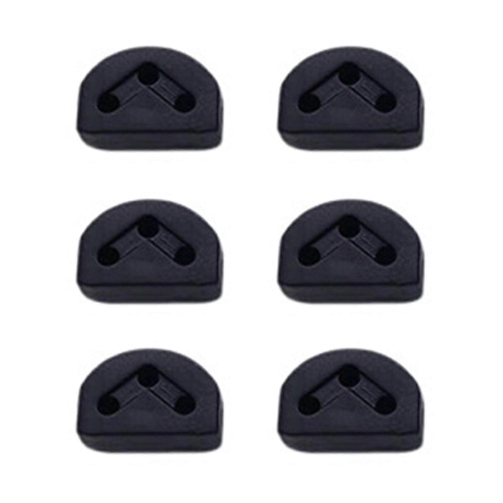 6Pcs Classical Guitar Rollers String Trees Guitar String Ties Bridge Beads Nylon String Retainer for Acoustic Guitar  Black
