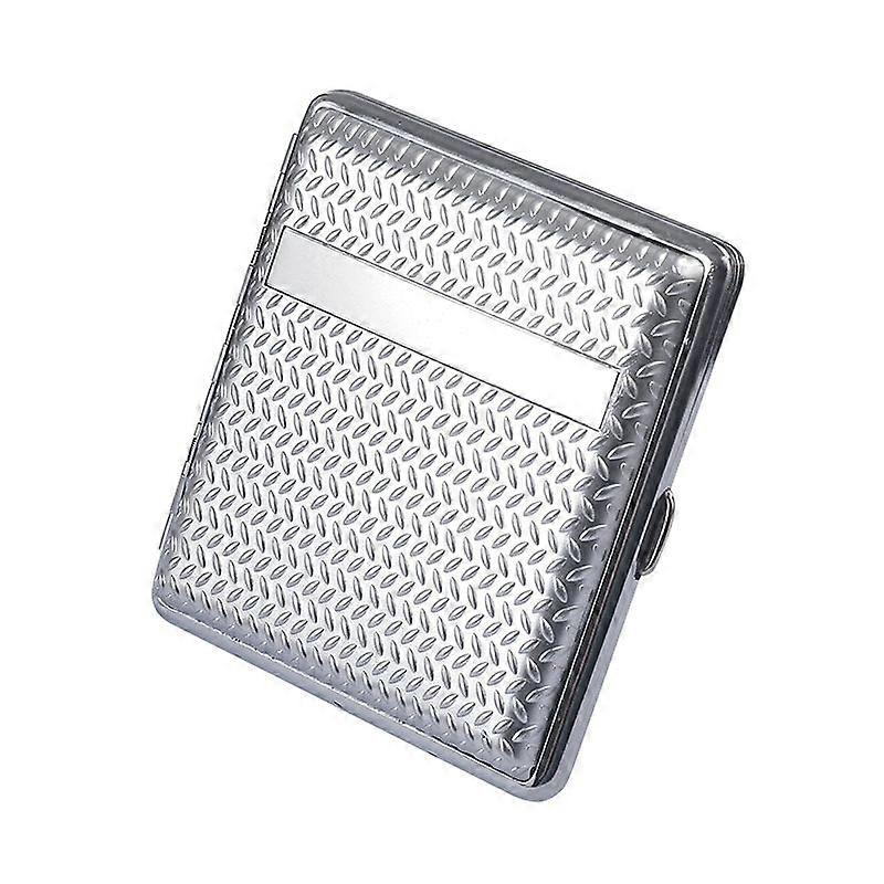 20 Pcs Plastic Cigarette Case Men's And Women's Creative Wheat Pattern Portable Cigarette Case Metal Iron Clamp Anti-Pressure Cigarette Holder Persona