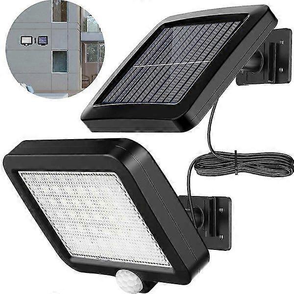 Split Solar Panel LED Light with Motion Sensor, IP65 Waterproof, 56 High-Efficiency LEDs, Easy Installation
