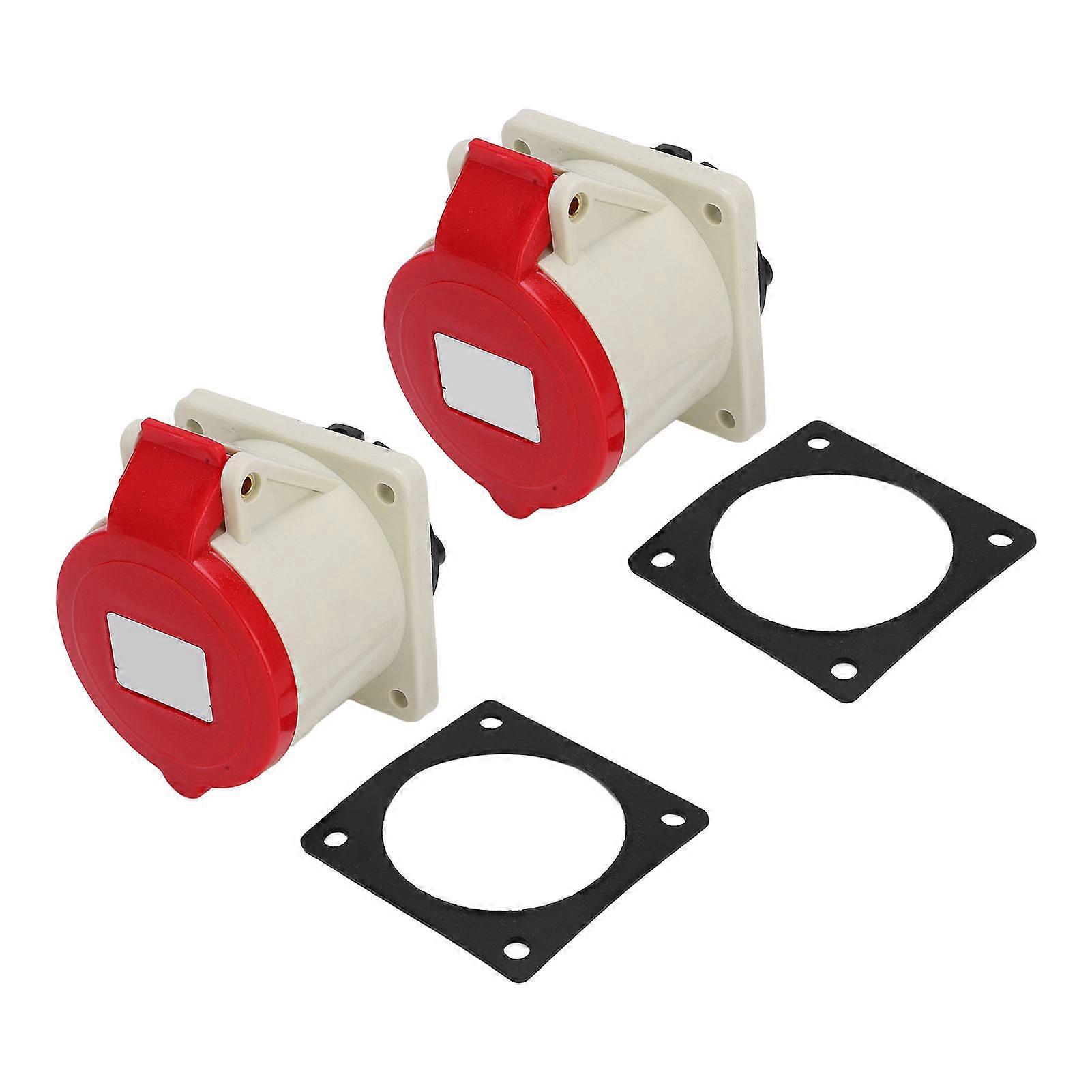 IP67 Industrial Power Connector - Waterproof 3-Phase Plug, Durable 4-Pin Socket