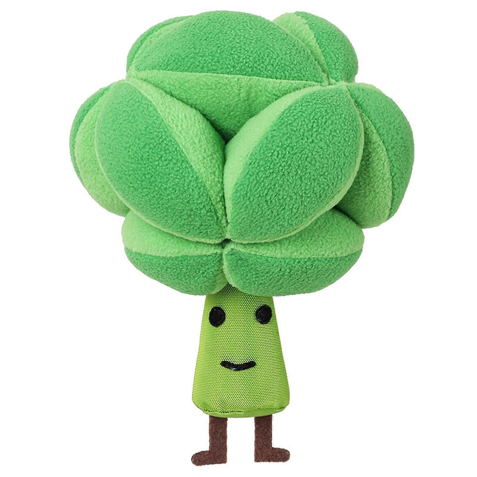 Interactive Squeaker Hide Seek Plush Toy For Creative Broccoli Shape Durable Hom