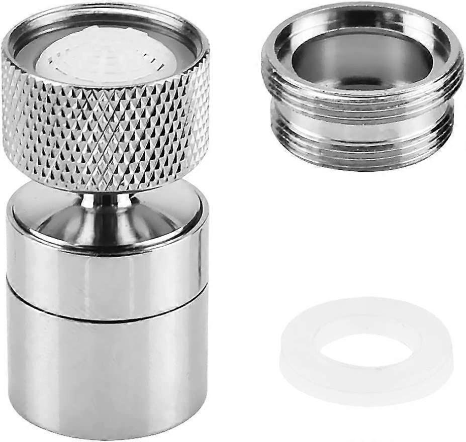 2 Pcs 360 Swivel Tap Aerator, Adjustable Faucet Bubbler Filter Dual Function Faucet Sprayer Water Saving Splash-Proof Faucet Aerator with M22/M24 Thre