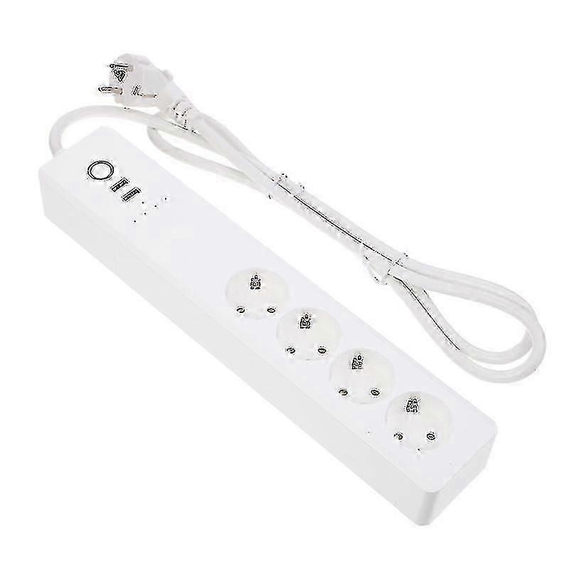 Eu White Power Outlets & Sockets Power Socket Smart Phone Charger Outlet Usb Extension Socket Plug (