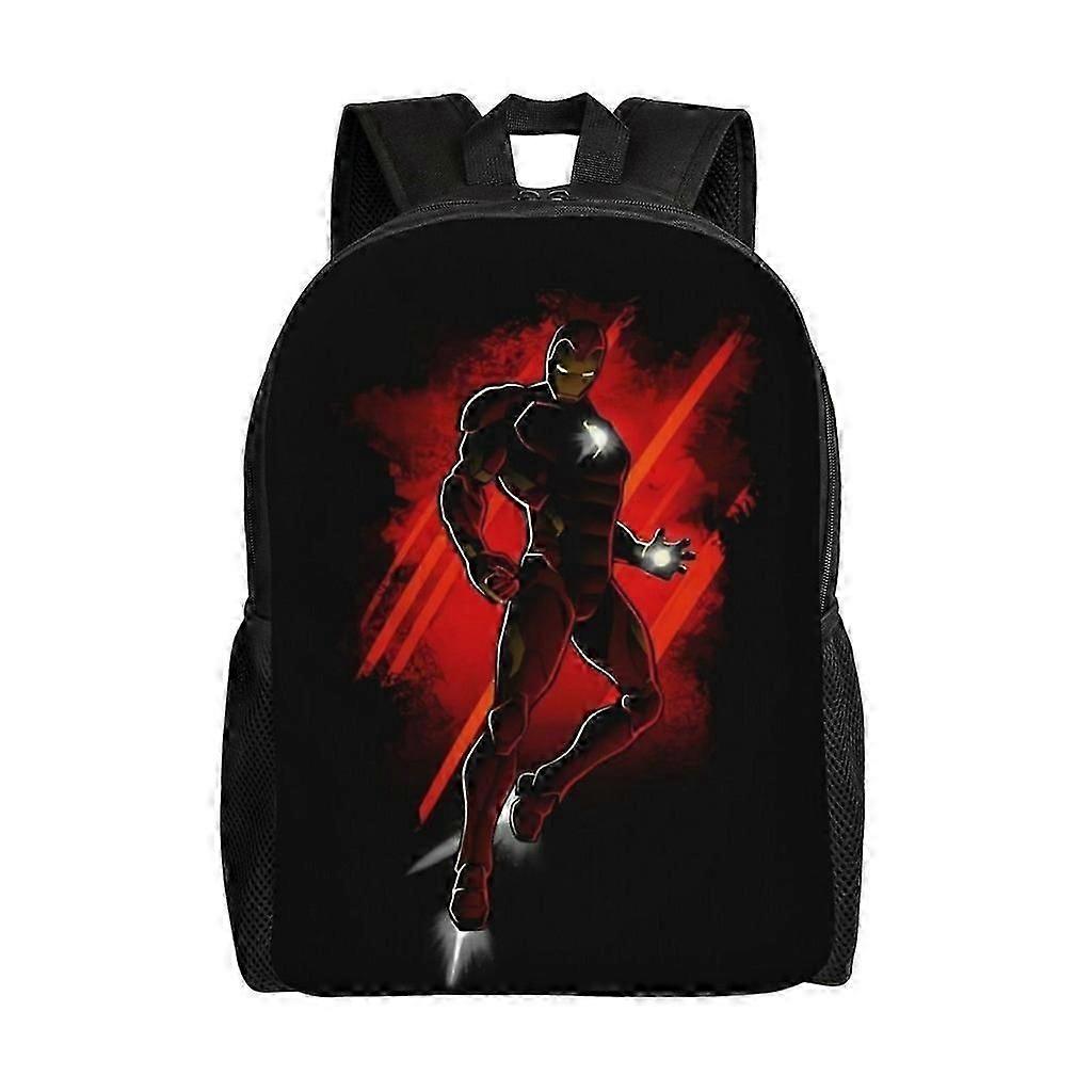 Backpack 1632HE Iron Man Versatile Backpack Washable casual style School Student Backpack Trendy Oxford Cloth Computer Bag 1632BE