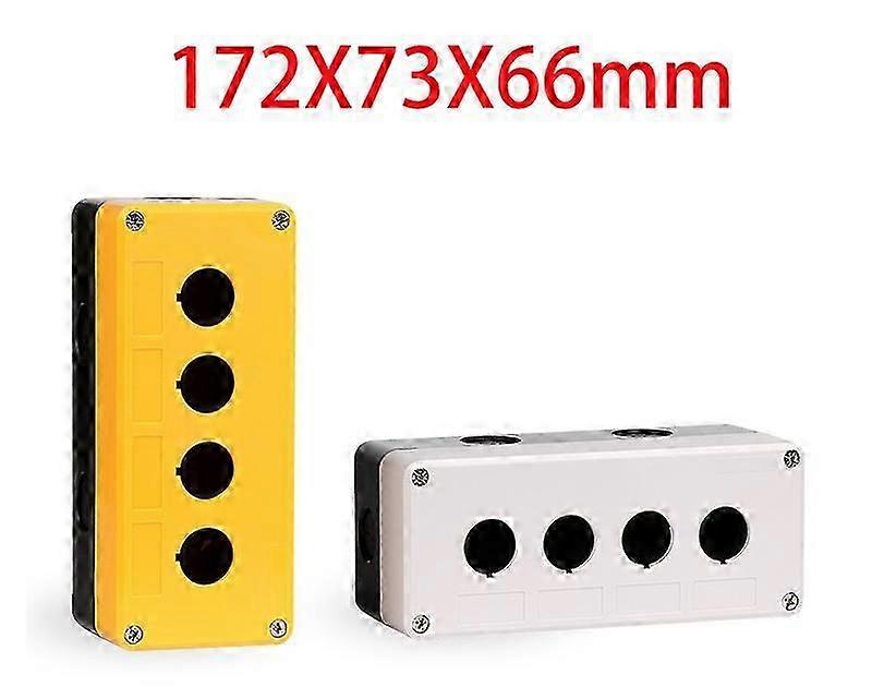 Waterproof Button Box Switch Control Box 12345 Hole Position Industry Switch Indicator Light Plastic Emergency Stop Case 22mm