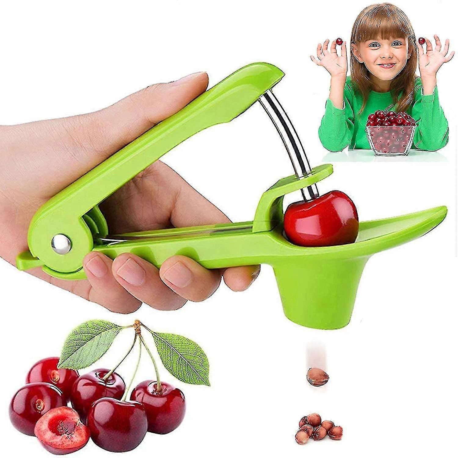Press-type Cherry Cherries Corer, Red Dates Corer, Creative Core-slicing And Seed-taking Kitchen Too