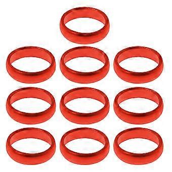 Pack of 10 Dart Shaft Rings Dart Stem O-Rings Round Metal Aluminum Rings for Nylon Dart Shafts Dart Accessories  Silver