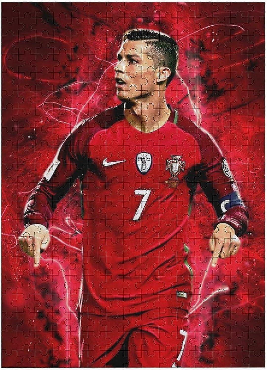 ロナウド大人の子供のパズルジグソーパズルジグソーパズルサッカー選手木製ジグソーパズル教育玩具ゲームの家族の装飾、大人と子供のための木製パズル、ユニーク