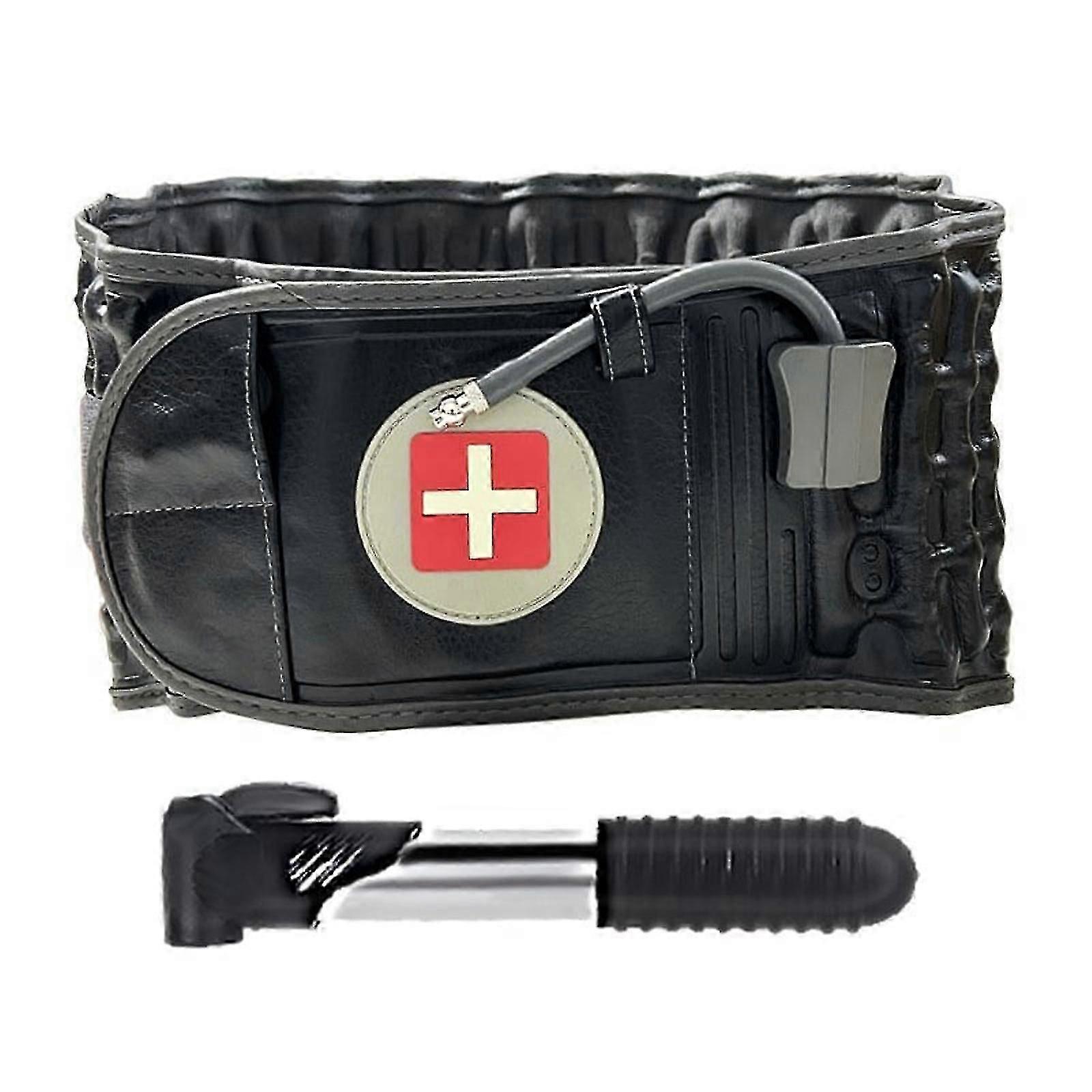 Lumbar Support Decompression Pain Spinal Air Traction Back Belt Heat Inflatable