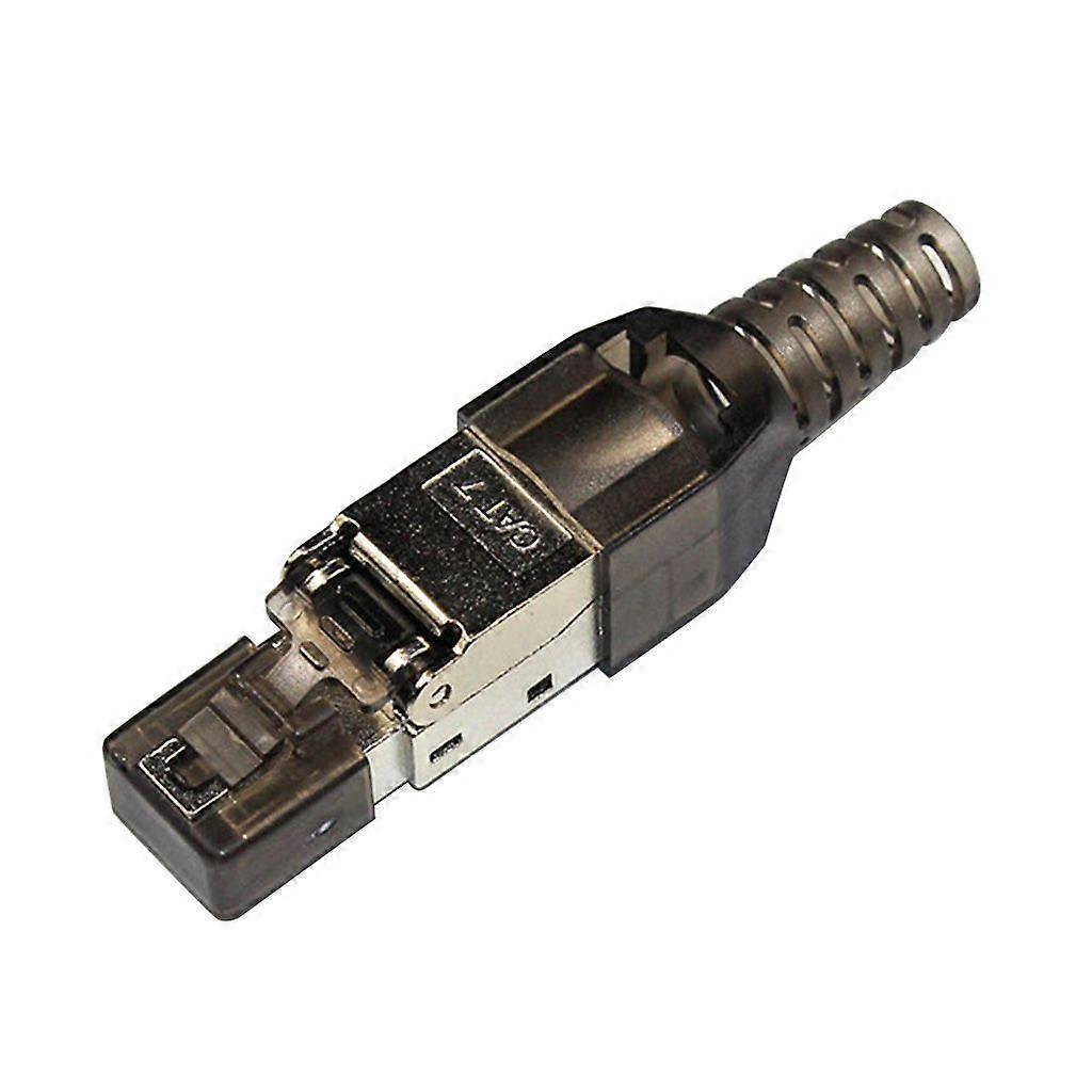 RJ45 Connectors Cat7 Gigabit 30u Shielded Contactor Pressure-free Network Plug