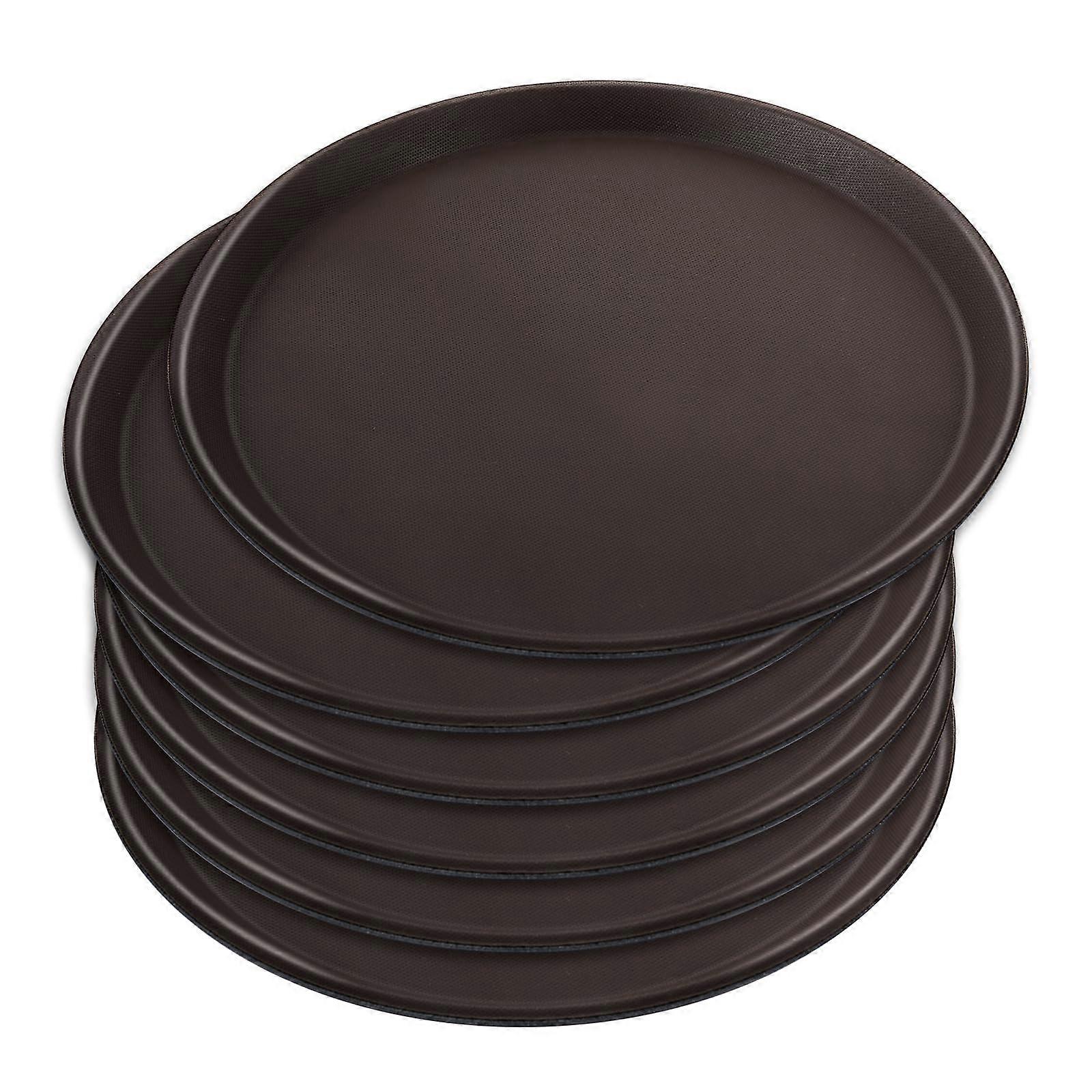 6 Pack Non Slip Serving Tray for Restaurant Use 11 Inch