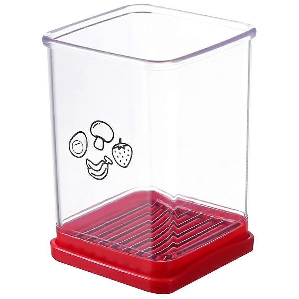Fruit And Vegetable Speed Slicer With Push Plate, Stainless Steel Cutter For Hard Boiled Eggs, Bananas, And Strawberries