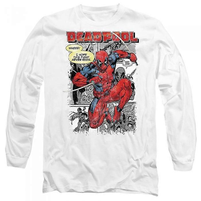 Deadpool Unisex Adult Comic Strip T-Shirt