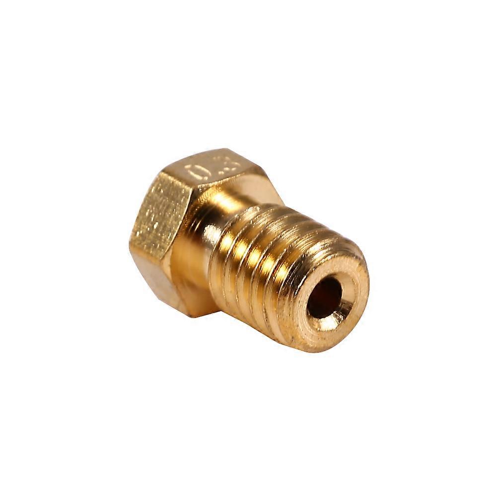 M6 Brass Smooth Nozzle for 1.75mm Filament 3D V5 and V6 Head 8pcs (1.75/0.4mm)