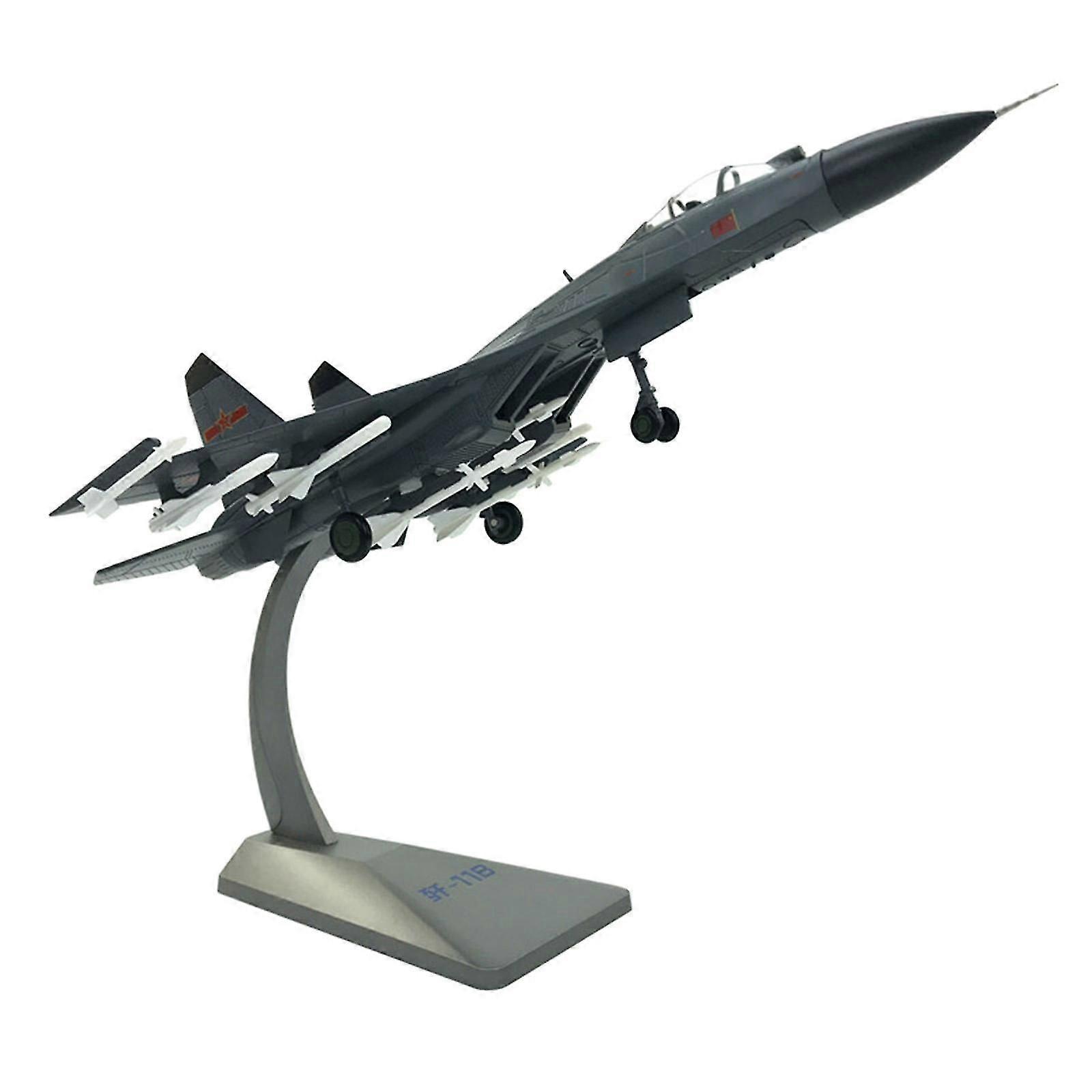 1:72 J-11B Aircraft Plane Model Fighter with Stand for Home Table Decor