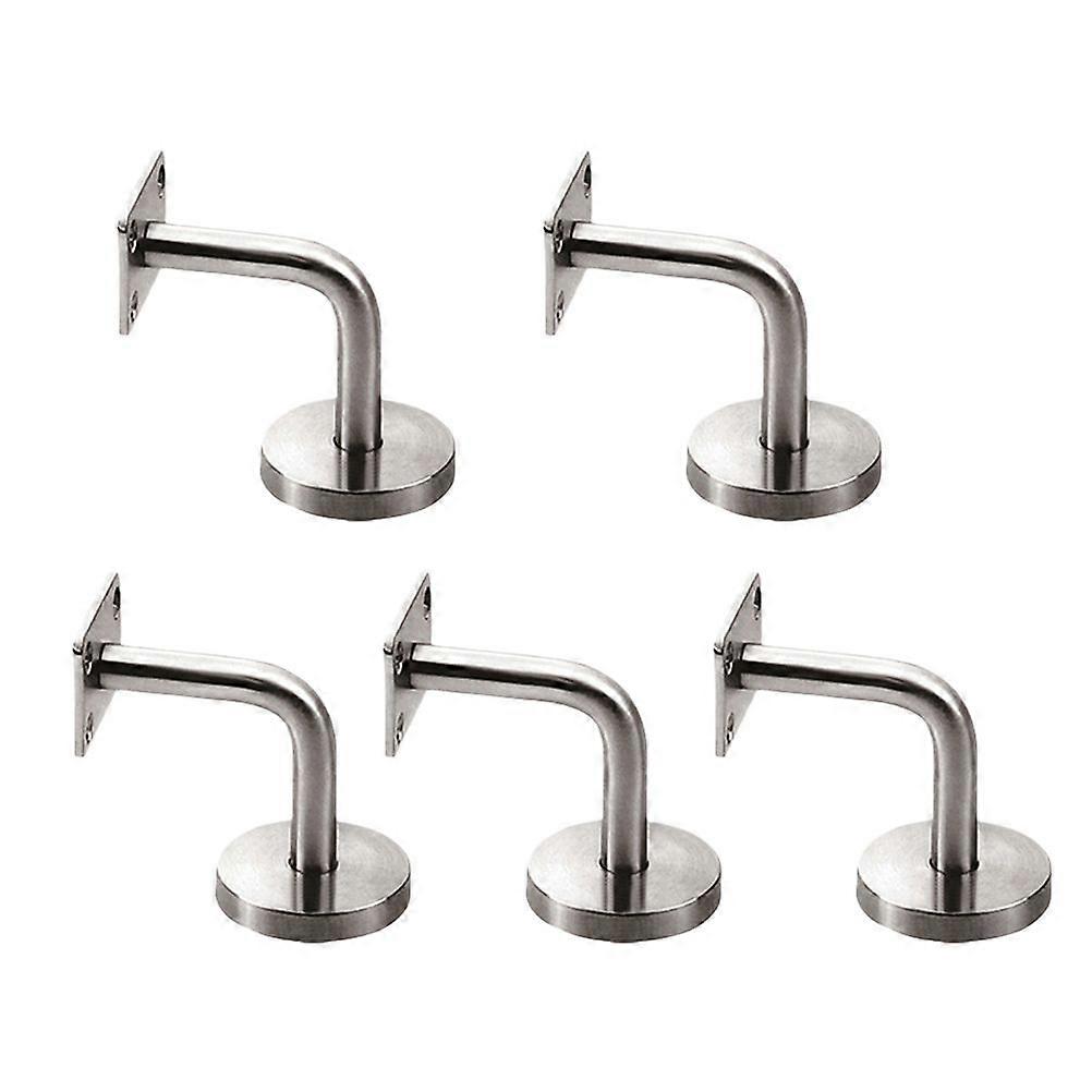 5Pcs Professional Solid Stainless Steel Handrail Wall Mounted Brackets Supports