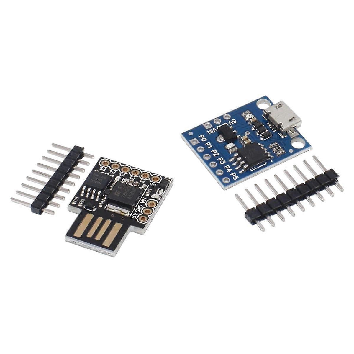 ATINY85 Digispark Micro Development Board, IIC I2C Compatible, Blue Black, Miniature ATTINY85 Module