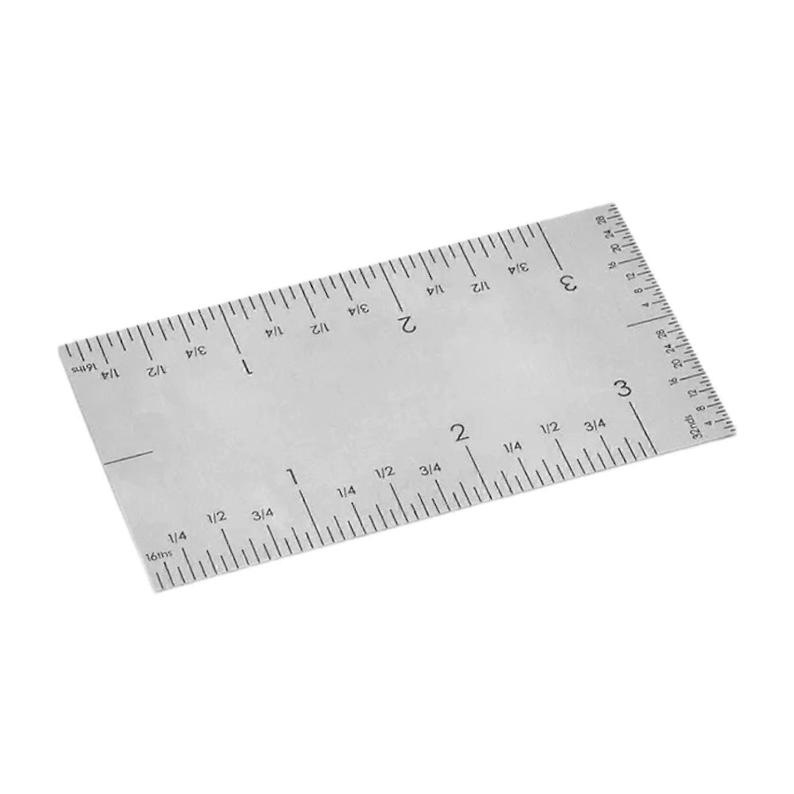 Square Edge Ruler Easy to Use Pocket Rule for Drawer Assembly Carpenter Home