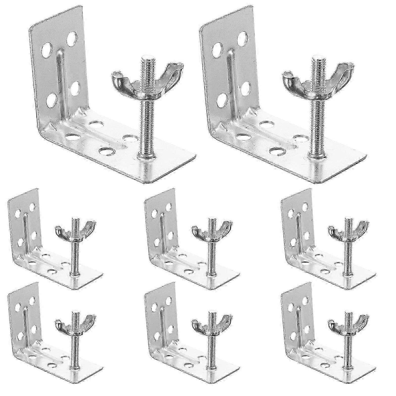 8pcs Roman Blind Bracket  Wall Mount Brackets L Brackets Window Drapery Curtain Hardware