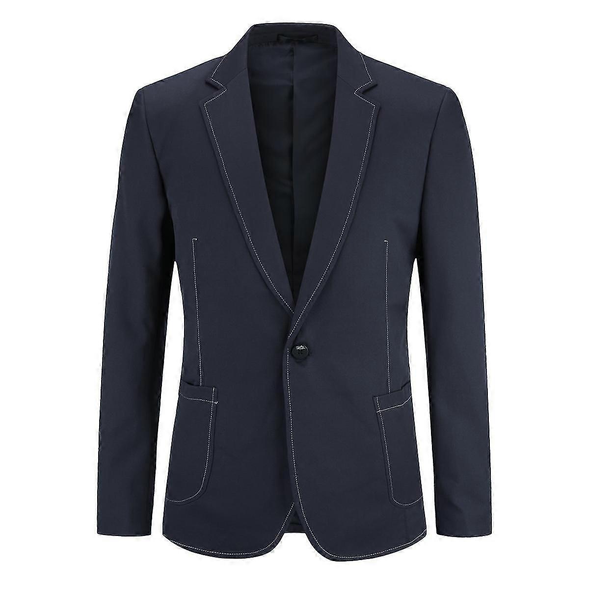 Mystdiy Mens Lapel Blazer
