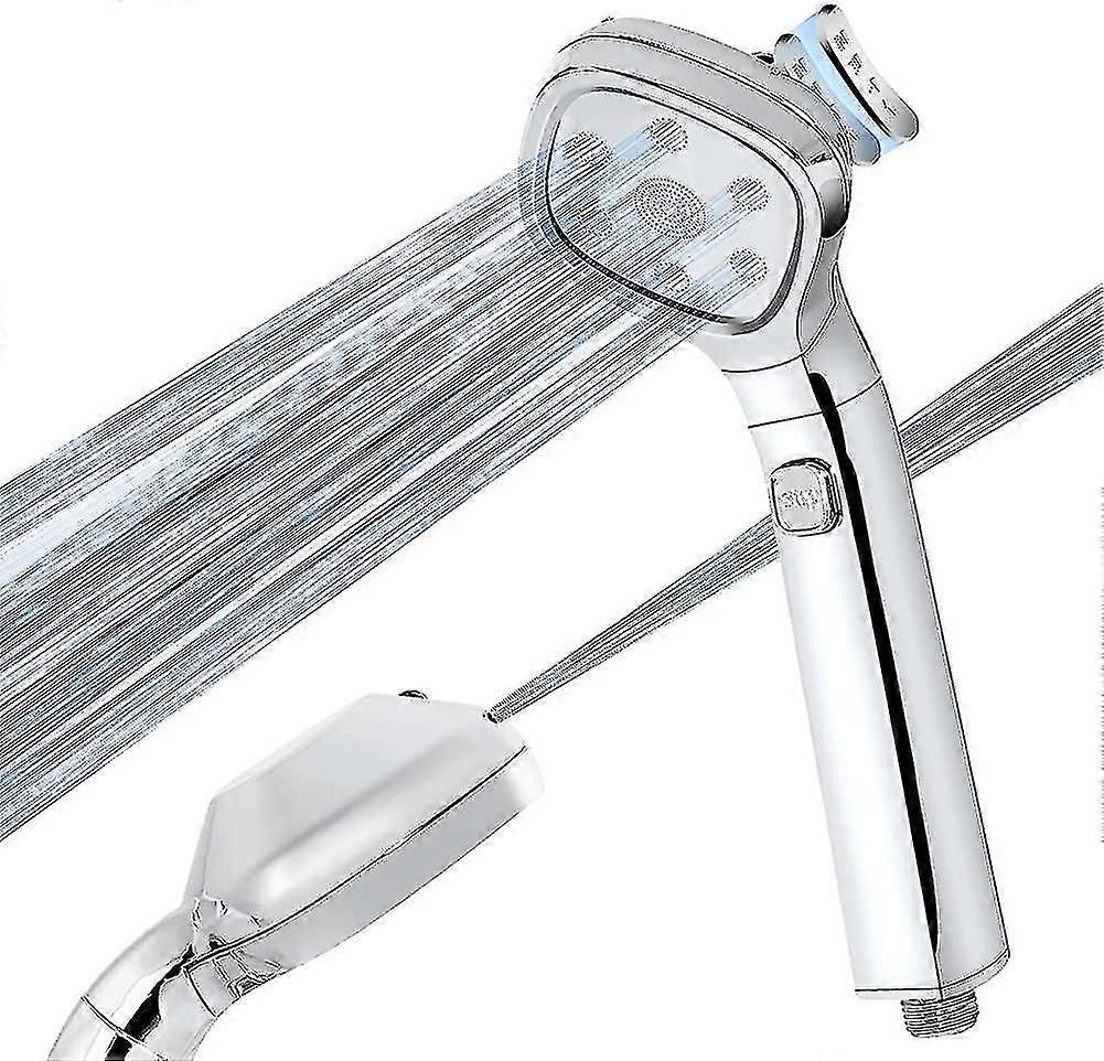 Shower Head.universal High Pressure 4 Spray Settings Hand Held Showerhead